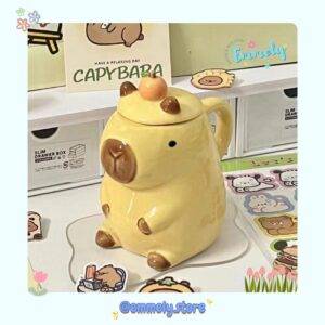 Cốc Sứ Capybara Đội Trái Cam - Emmely Store