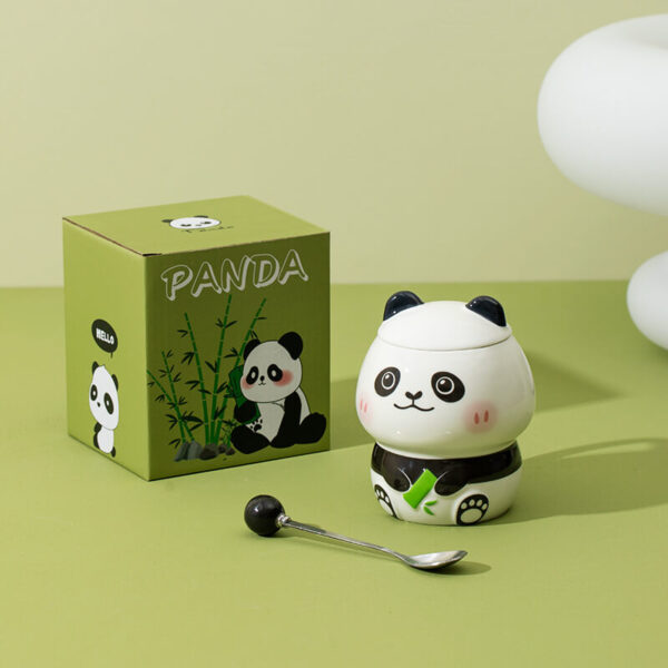 Bộ Cốc Ly Sứ Gấu Trúc Panda Emoji