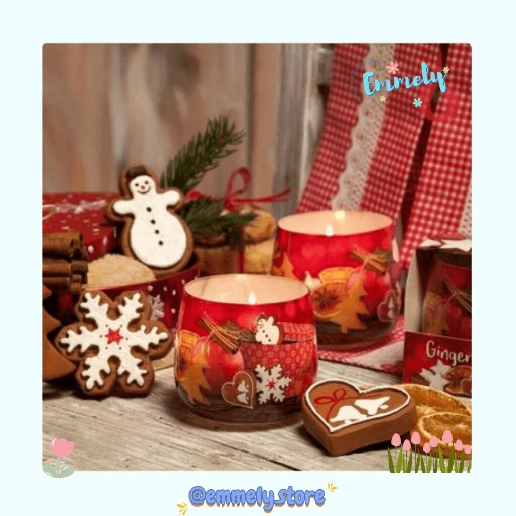 ly sứ noel dùng làm đồ decor