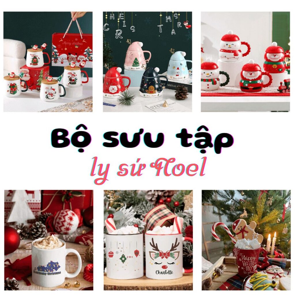 Bộ sưu tập ly sứ noel 