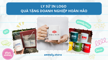 Ly sứ in logo quà tặng cho doanh nghiệp của bạn