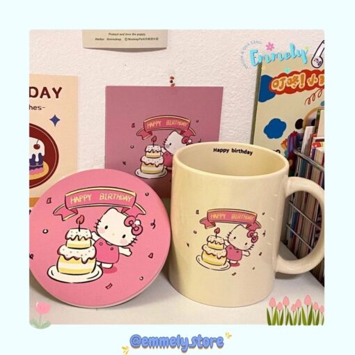 Ly Sứ Hình Mèo Hello Kitty