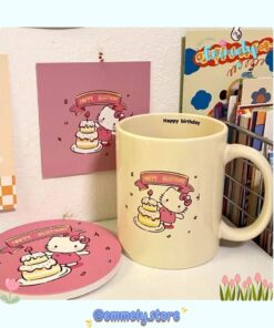 Ly Sứ Hình Mèo Hello Kitty