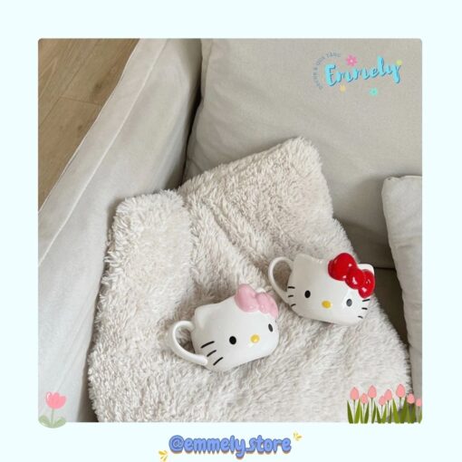 Ly Sứ Hình Mèo Hello Kitty