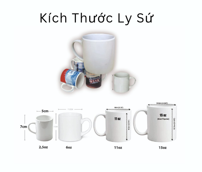 Kích thước ly sứ