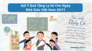 Quà tặng ly sứ tri ân thầy cô giáo 20/11