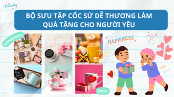 Bộ Sưu Tập Cốc Sứ Dễ Thương Làm Quà Tặng Cho Người Yêu