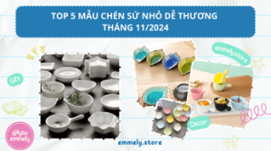 Các mẫu chén sứ nhỏ dễ thương