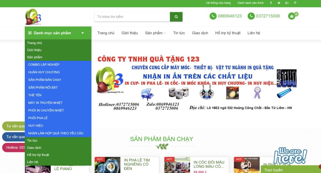 Cửa hàng quà tặng 123